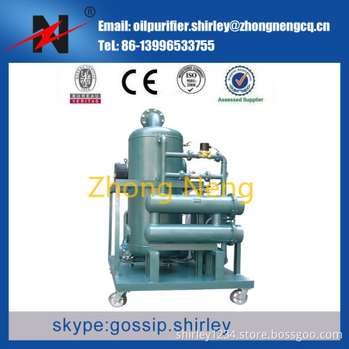 Double-Stage Vacuum Oil Purifier Oil Filtration Plant ZYD